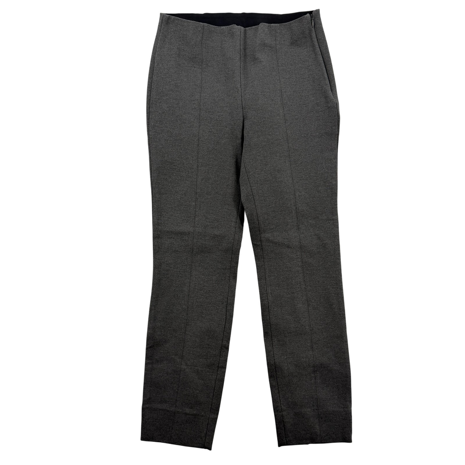 Quince Pants Womens Small Gray Ponte Pull On Slim Tapered Minimalist Workwear